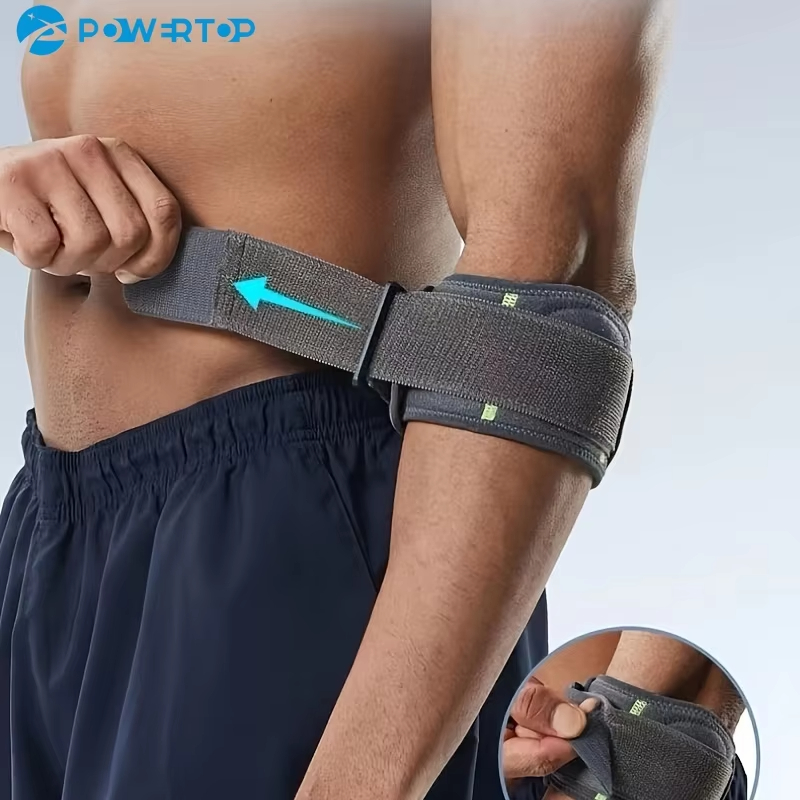 Badminton Video - Tennis-, Badminton- und Golfball-Ellbogenbandage, Unterarmstütze, Kompressionsbandage