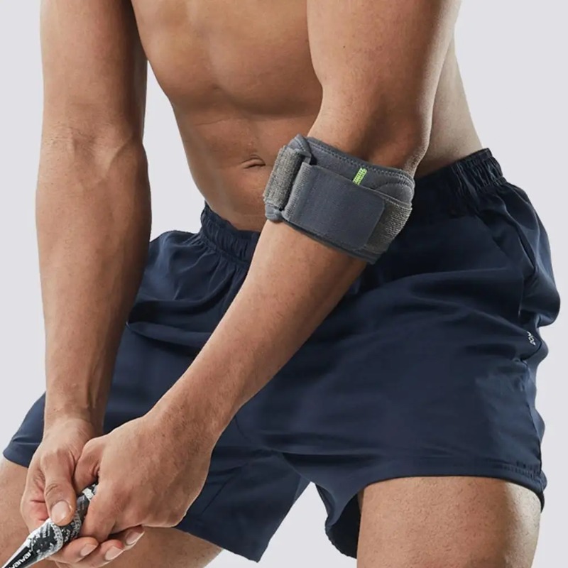 Badminton Video - Tennis-, Badminton- und Golfball-Ellbogenbandage, Unterarmstütze, Kompressions-Ellbogenbandage,