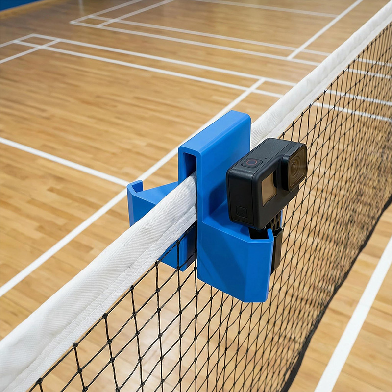 Badminton Video - Praktischer Tenniskamera-Halter, einfach zu montieren, für